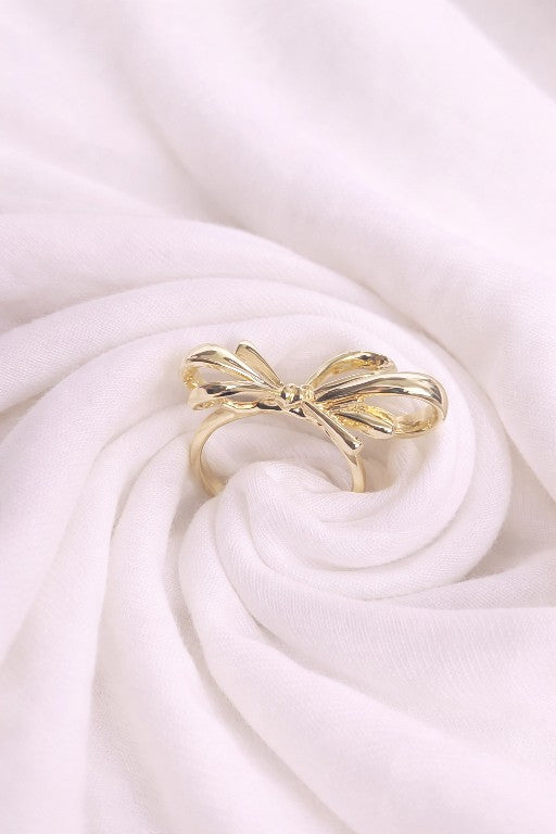 Bow Design Gold Finish–Anti-Tarnish