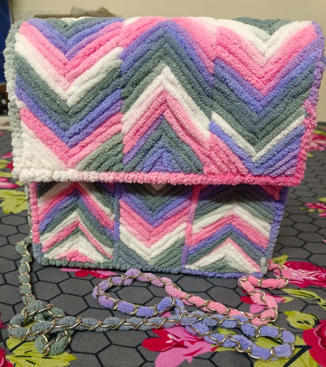 Chevron Handcrafted Sling Bag