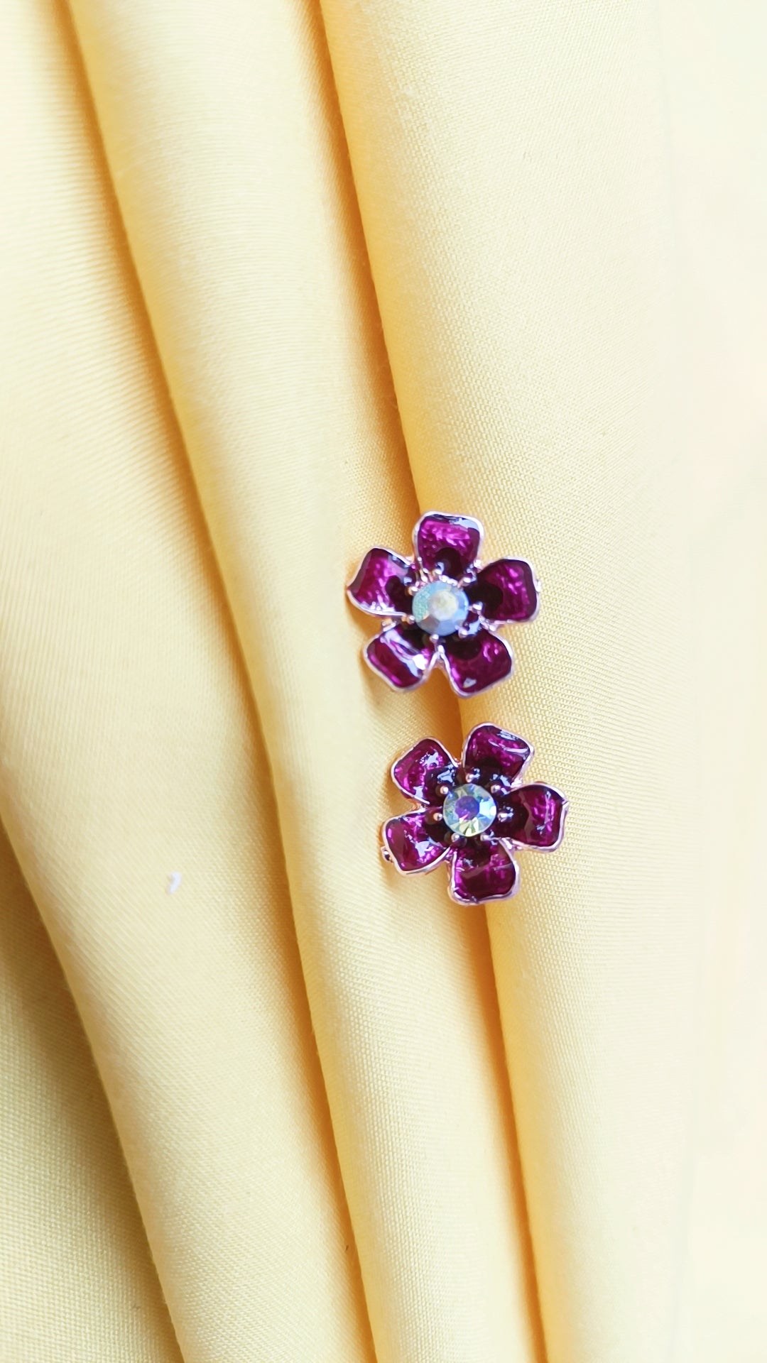 Crystal Stud Earrings-AntiTarnish