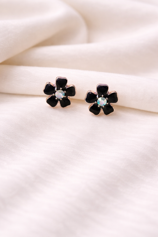 Crystal Stud Earrings-AntiTarnish