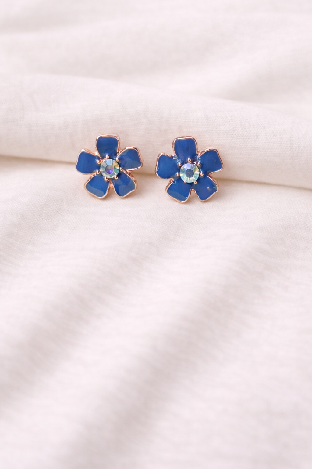 Crystal Stud Earrings-AntiTarnish