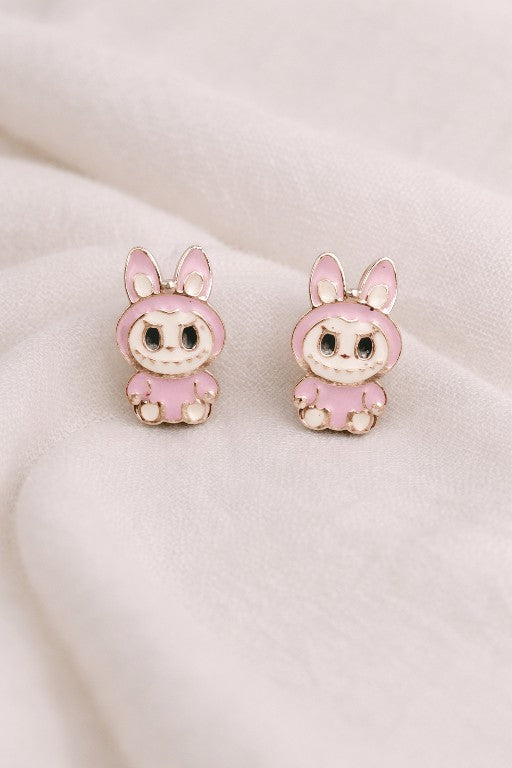 Anti-Tarnish Bunny Stud Earrings