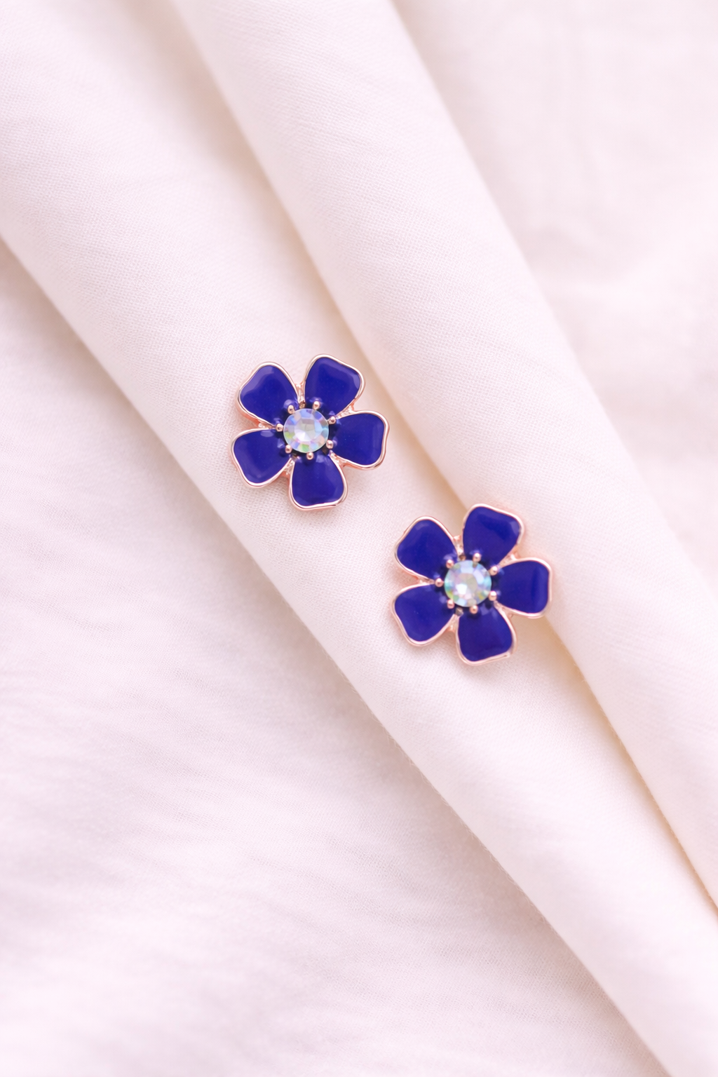 Crystal Stud Earrings-AntiTarnish