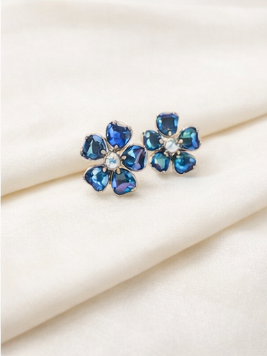Crystal Stud Earrings-AntiTarnish